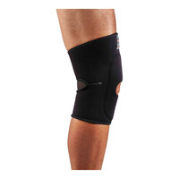Ergodyne ProFlex 615 Black Neoprene Knee Compression Sleeve with Open Patella and Anterior Pad