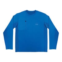 Ergodyne Chill-Its 6689 Blue Evaporative Cooling Long Sleeve Shirt with UV Protection