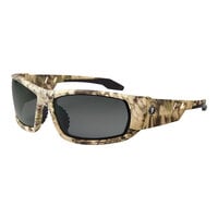 Ergodyne Skullerz ODIN Safety Glasses with Kryptek Highlander Camouflage Frame and Polarized Smoke Lenses 50331