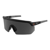Ergodyne Skullerz AEGIR Anti-Scratch Anti-Fog Safety Glasses with Matte Black Frame and Smoke Lenses 55006