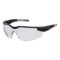 Ergodyne Skullerz DELLENGER Anti-Scratch Anti-Fog Safety Glasses with Matte Black Frame and Clear Lenses 50066
