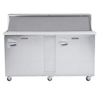 Traulsen UPT7212-RR 72" 2 Right Hinged Door Refrigerated Sandwich Prep Table