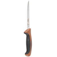Mercer Culinary M22206BR Millennia Colors® 6 inch Semi-Flexible Narrow Boning Knife with Brown Handle