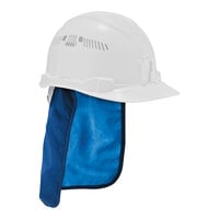 Ergodyne Chill-Its 6717CT Blue Evaporative Cooling Hard Hat Liner Pad with Neck Shade 12596