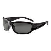 Ergodyne Skullerz THOR Safety Glasses with Black Frame and Polarized Smoke Lenses 51031