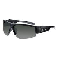 Ergodyne Skullerz DAGR Anti-Scratch Anti-Fog Safety Glasses with Matte Black Frame and Smoke Lenses 52035