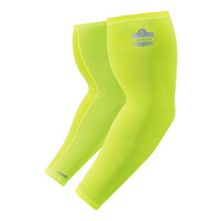 Ergodyne Chill-Its 6690 Hi-Vis Lime Performance Knit Evaporative Cooling Arm Sleeves 12286 - 2X