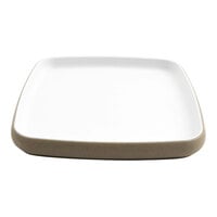 cheforward by GET Hatch 8 1/2" Square Touch of Honey Melamine Plate - 12/Case