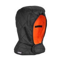 Ergodyne N-Ferno 6867 Black 3-Layer Shoulder-Length Winter Hard Hat Liner with Foam Mid-Layer and Fleece Lining 16867