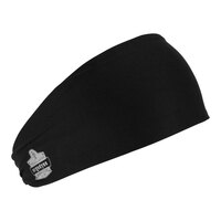 Ergodyne Chill-Its 6634 Black Performance Knit Evaporative Cooling Headband 12702