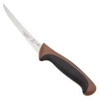 Mercer Culinary M23820BR Millennia Colors® 6" Curved Stiff Boning Knife with Brown Handle