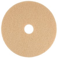 Scrubble by ACS 34-20 20 inch Tan Buffing Floor Pad - Type 34 - 5/Case