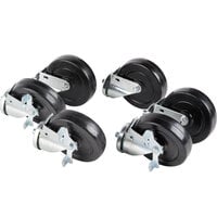Traulsen CK21 6 inch Swivel Casters for 60 inch and 72 inch U-Series Refrigerators and Freezers - 6/Set