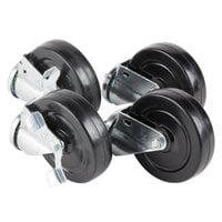 Traulsen CASTER-5SET4 6" Swivel Casters for 27", 32", and 48" U-Series Refrigerators and Freezers - 4/Set