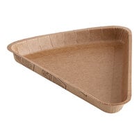 Solut 9" Kraft Oven-Safe Compostable Corrugated Individual Pizza Slice Holder - 375/Case