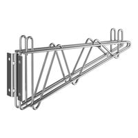 Regency 14" Deep Double Wall-Mount Bracket for Adjoining Stainless Steel Wire Shelving
