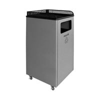Busch Systems Courtside 100922 32 Gallon Powder-Coated Steel Decorative Recyclables Receptacle