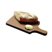 San Jamar TC7503 8 1/2" x 6 1/2" x 3/4" Tuff-Cut Bread Board with Handle and Butter Well