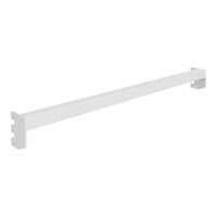 Econoco Aspect 22 7/8" Gloss White Steel Display Bar for Select 24" Double-Sided Merchandisers and Outriggers APHR24W
