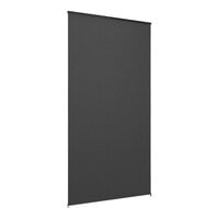 Econoco Aspect 45 3/8" x 85 5/8" Matte Black Banner Screen Kit for Select 48" Double-Sided Freestanding Merchandisers and Outriggers APFS96BNMAB