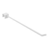 Econoco Floor 10" Gloss White Metal Saddle-Mount Display Hook for Select Merchandisers APHK10W