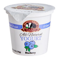September Farm Blueberry Yogurt Cup 6 oz. - 24/Case