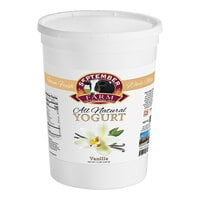 September Farm Vanilla Yogurt 5 lb. - 4/Case