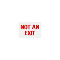 Lavex Non-Reflective Plastic "Not An Exit" Safety Sign