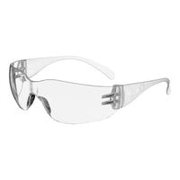 3M Scratch-Resistant Contoured Safety Glasses with Clear Frame and Clear Lens 7100227088 - 10/Case