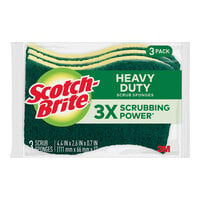 3M Scotch-Brite™ 7100167747 Heavy-Duty Scrub Sponge - 3/Pack