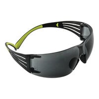 3M SecureFit™ 400 Series Scratch-Resistant Anti-Fog Safety Glasses with Black / Green Frame and Gray Lens 7100252983