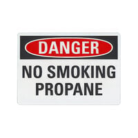 Lavex Non-Reflective Plastic "Danger / No Smoking / Propane" Safety Sign