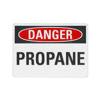 Lavex 14" x 10" Non-Reflective Plastic "Danger / Propane" Safety Sign