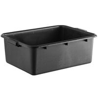 Choice 20 inch x 15 inch x 7 inch Black Polypropylene Bus Tub, Bus Box