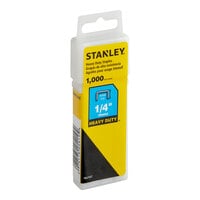 Stanley 1/4" Heavy-Duty Staples with Reusable Plastic Case TRA704T - 1000/Pack