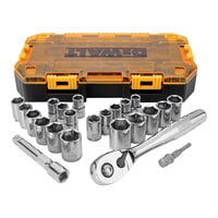 DeWalt 1/2" 23-Piece Drive Combination Socket Set with Locking Case and Removable Tray DWMT73813