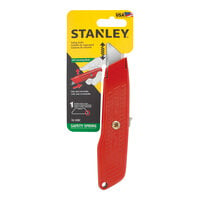 Stanley 5 7/8" Steel Self-Retracting Safety Utility Knife with 1 Round-Point Blade 10-189C