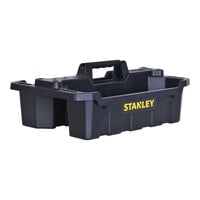 Stanley 19" x 13" x 7 3/4" Black Portable Storage Tote Tray STST41001