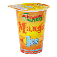 Philadelphia Water Ice Mango Italian Ice 8 oz. Cup - 12/Case
