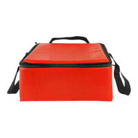 Sterno 16" x 16" x 8" Large Red Vinyl Insulated Premium Breakfast Delivery Bag 98226-300000