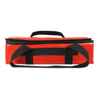 Sterno 18 1/2" x 12" x 5" Small Red Vinyl Insulated Premium Breakfast Delivery Bag 97826-300000