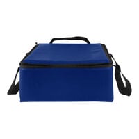 Sterno 16" x 16" x 8" Large Royal Blue Vinyl Insulated Premium Breakfast Delivery Bag 98224-300000
