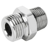 T&S 000545-25M Plated 3/8 inch NPT Male x 3/4-14 UNS Male Adapter - 4/Case