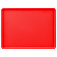 Cambro 1216D521 12" x 16" Red Dietary Tray - 12/Case