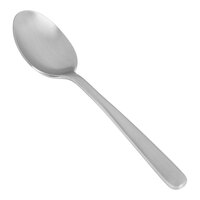 Front of the House Oliver 8" 18/10 Stainless Steel Extra Heavy Weight Brushed Dinner / Dessert Spoon - 12/Case