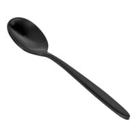 Front of the House Luca 5 3/4" 18/10 Stainless Steel Extra Heavy Weight Matte Black Teaspoon - 12/Case
