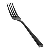 Front of the House Parker 8" 18/10 Stainless Steel Extra Heavy Weight Matte Black Dinner Fork - 12/Case