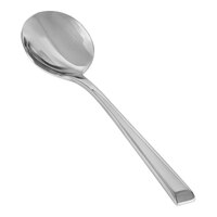 Front of the House Parker 6 1/4" 18/10 Stainless Steel Extra Heavy Weight Soup Spoon - 12/Case