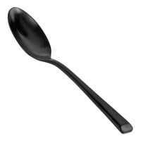 Front of the House Parker 7" 18/10 Stainless Steel Extra Heavy Weight Matte Black Teaspoon - 12/Case