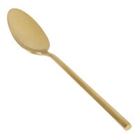 Front of the House Hector 7 1/4" 18/10 Stainless Steel Extra Heavy Weight Matte Brass Teaspoon - 12/Case